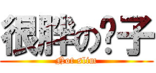 很胖の瘦子 (Not slim)