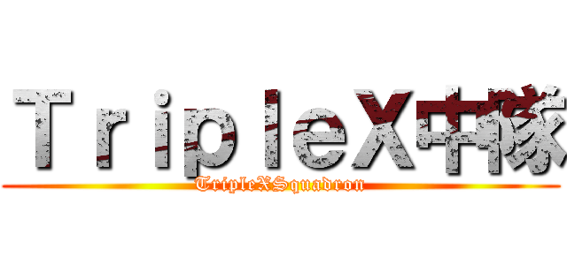 ＴｒｉｐｌｅＸ中隊 (TripleXSquadron)