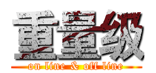 重量级 (on line & off line)