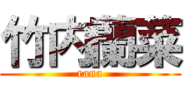 竹内蘭菜 (rana)