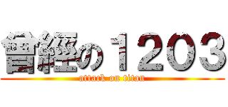 曾經の１２０３ (attack on titan)