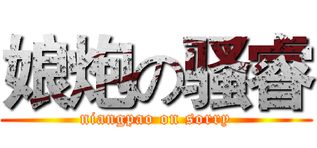 娘炮の骚睿 (niangpao on sorry)