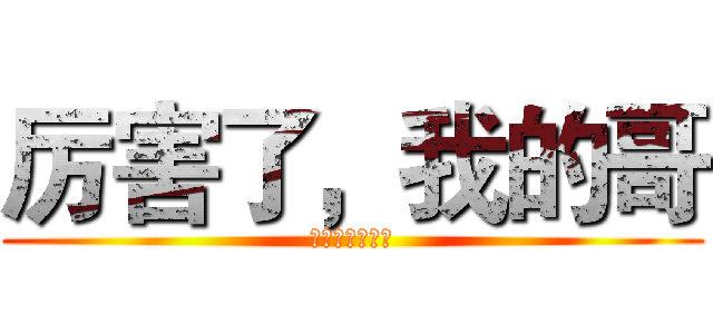 厉害了，我的哥 (厉害了，我的哥)