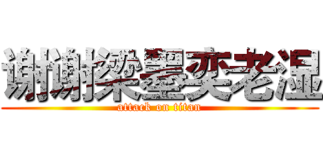 谢谢梁墨奕老湿 (attack on titan)