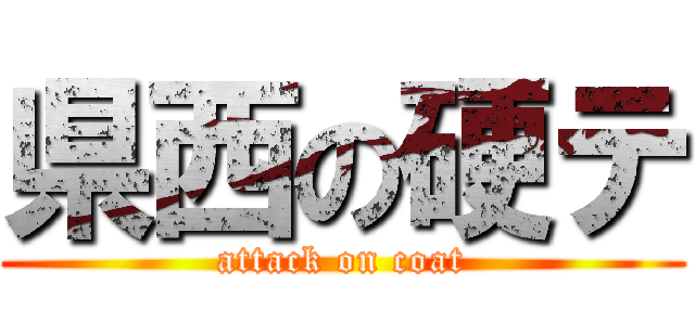 県西の硬テ (attack on coat)