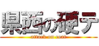 県西の硬テ (attack on coat)