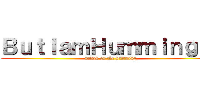 ＢｕｔＩａｍＨｕｍｍｉｎｇｉｔ (attack on the humming)