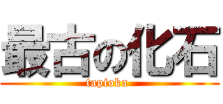 最古の化石 (tapioka )