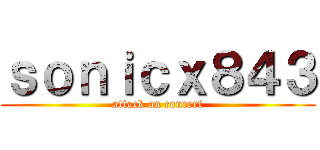 ｓｏｎｉｃｘ８４３ (attack on concert)