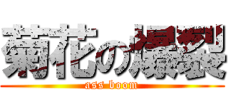 菊花の爆裂 (ass boom)