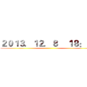 ２０１３．１２．８    １８：００ ()