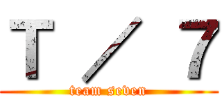 Ｔ ／ ７ (team seven)