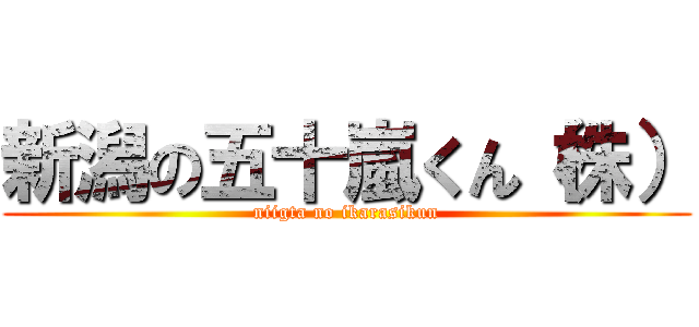 新潟の五十嵐くん（株） (niigta no ikarasikun)