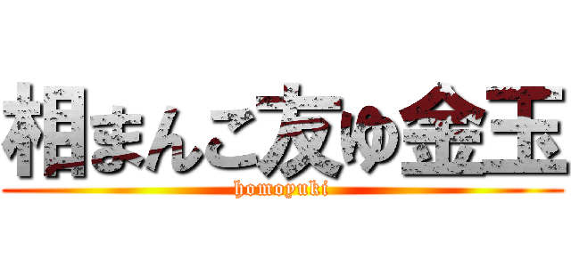 相まんこ友ゆ金玉 (homoyuki)