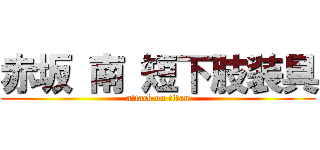 赤坂 南 短下肢装具 (attack on titan)