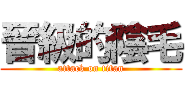 晉級的陰毛 (attack on titan)