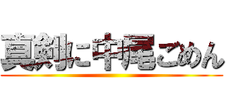 真剣に中尾ごめん ()