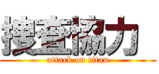 捜査協力  (attack on titan)