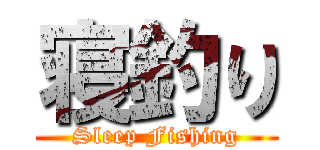 寝釣り (Sleep Fishing)