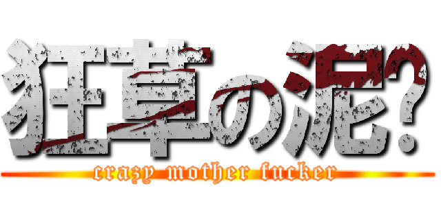 狂草の泥马 (crazy mother fucker)