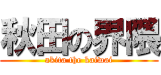 秋田の界隈 (akita the kaiwai)