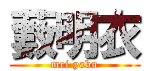 藪明衣 (mei yabu)