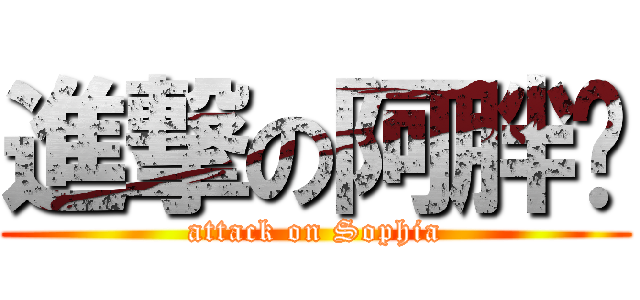 進撃の阿胖瑄 (attack on Sophia)