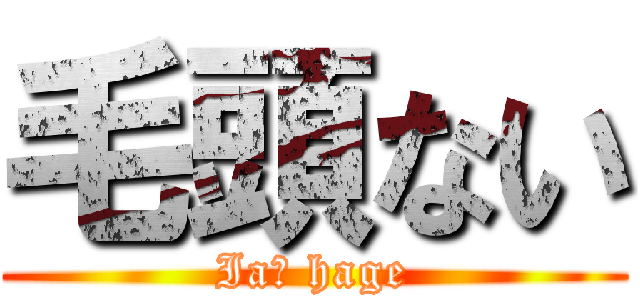毛頭ない (Iaｍ hage)