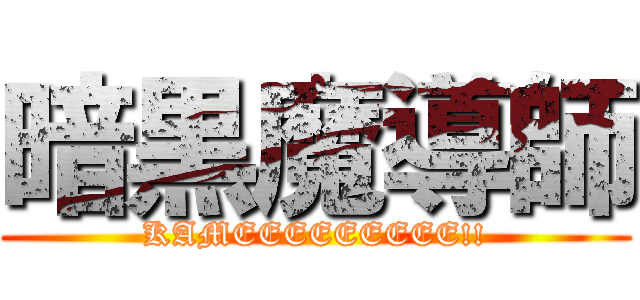 暗黒魔導師 (KAMEEEEEEEEE!!)