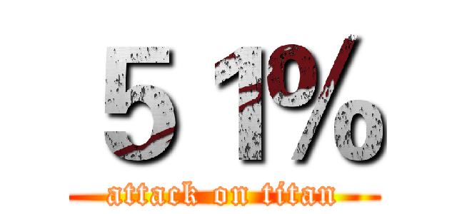 ５１％ (attack on titan)