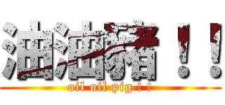 油油豬！！ (oil oil pig ! !)