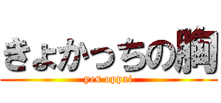 きょかっちの胸 (yes oppai)