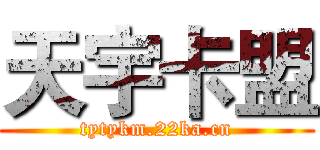 天宇卡盟 (tytykm.22ka.cn)