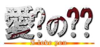 愛你の妮妮 (I love you)