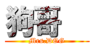 狗哥   (Mrs.DOG)