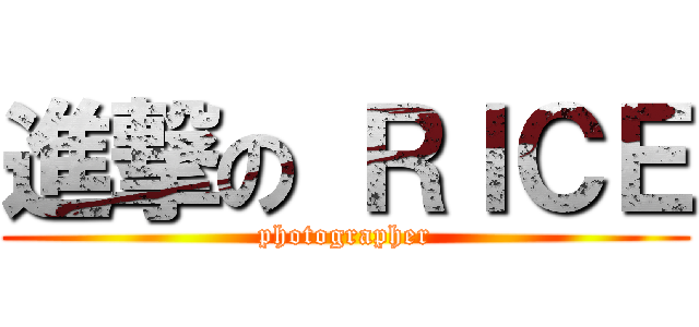 進撃の ＲＩＣＥ (photographer)