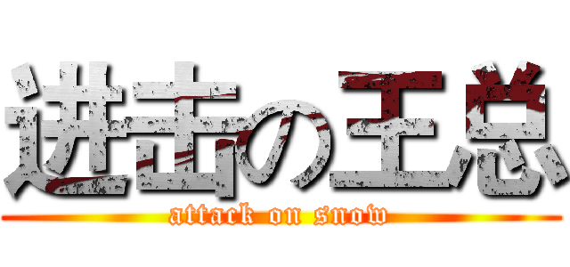 进击の王总 (attack on snow)