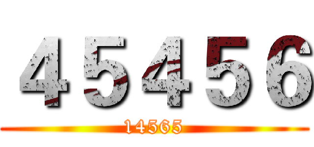 ４５４５６ (14565)