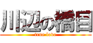 川辺の橋目 (true love)