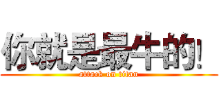 你就是最牛的！ (attack on titan)