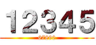 １２３４５ (67890)
