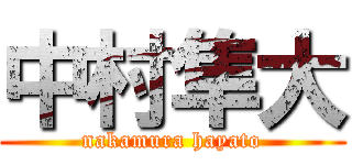 中村隼大 (nakamura hayato)
