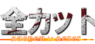 全カット (SAGYOU is SEIGI)