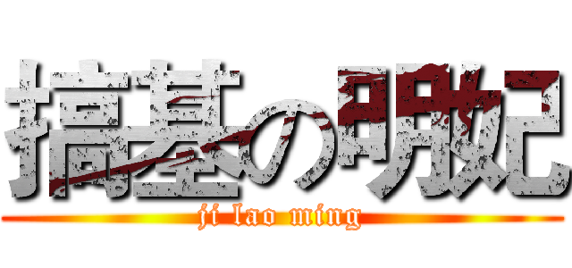 搞基の明妃 (ji lao ming)