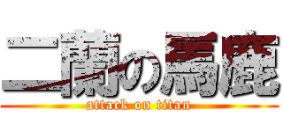 二蘭の馬鹿 (attack on titan)