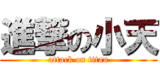 進撃の小天 (attack on titan)