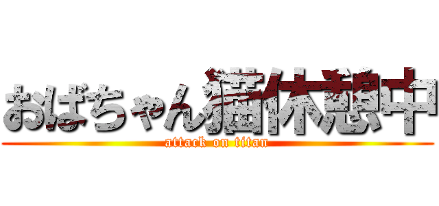 おばちゃん猫休憩中 (attack on titan)