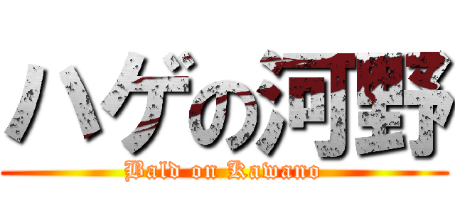 ハゲの河野 (Bald on Kawano)