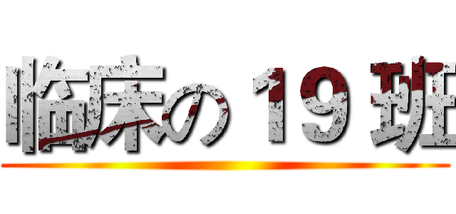 临床の１９ 班 ()