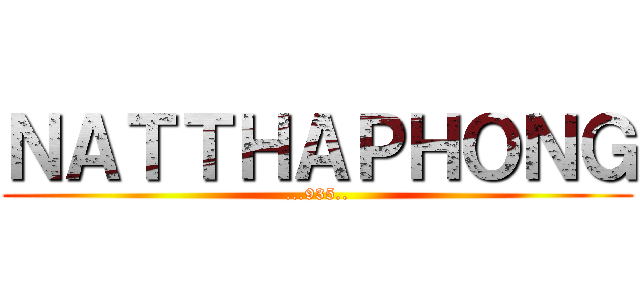 ＮＡＴＴＨＡＰＨＯＮＧ (...935..)